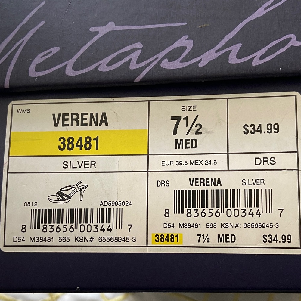 Metaphor Silver Verena Sandals